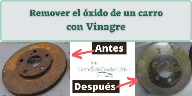 quitar el oxido de un carro con vinagre funciona
